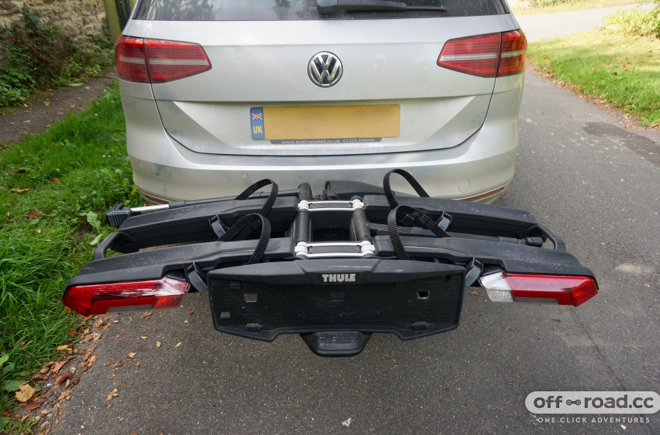 Thule Epos 2 bike platform towbar bike rack review off road.cc